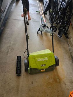 sunjoe lawn scarifier/detatcher