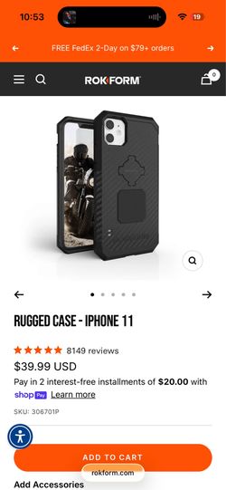 Rockform magnetic case for iPhone 11