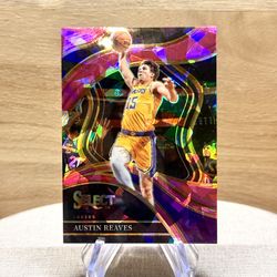Austin Reaves 2023 Select Numbered /99 Courtside Pink Cracked Ice #252 LAKERS