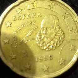 1999 20 Euro Coin Espana "error"