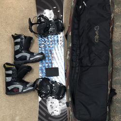 Snowboard Setup Lamar 161 Boots Bindings Bag