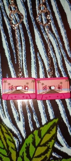Cassette tape earrings handmade