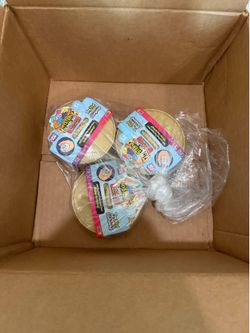 Crazy Fun Mystery Glitter Squishy Bun Set (lot of 3)