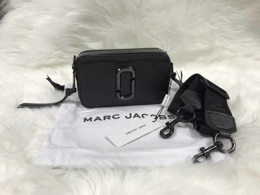 Marc Jacobs Colorblock Snapshot Crossbody bag Black