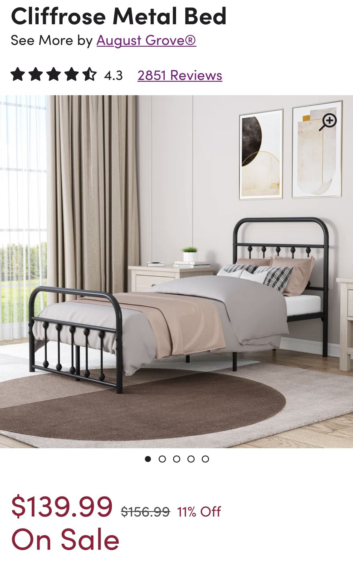 Cliffrose platform sale bed