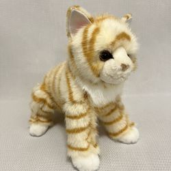 Douglas Tiffy Orange Tabby Cat #4398 Striped Standing Kitty Stuffed Plush Toy