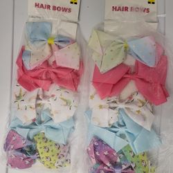 10Pcs 6" Baby Girls Kids  Hair Bows 