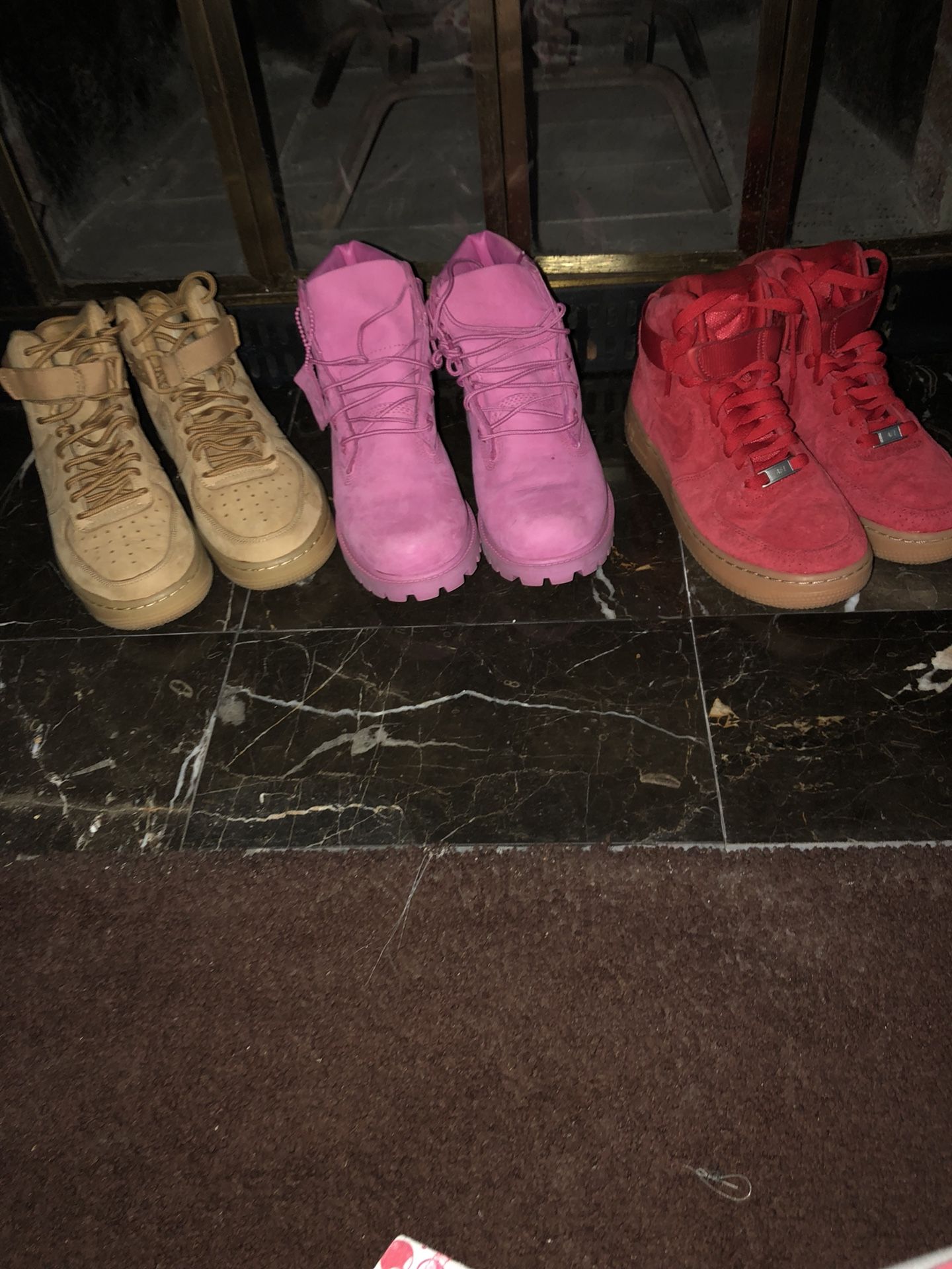 3 pair of shoes