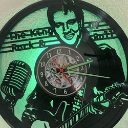 Elvis Presley vinyl record Wall clock