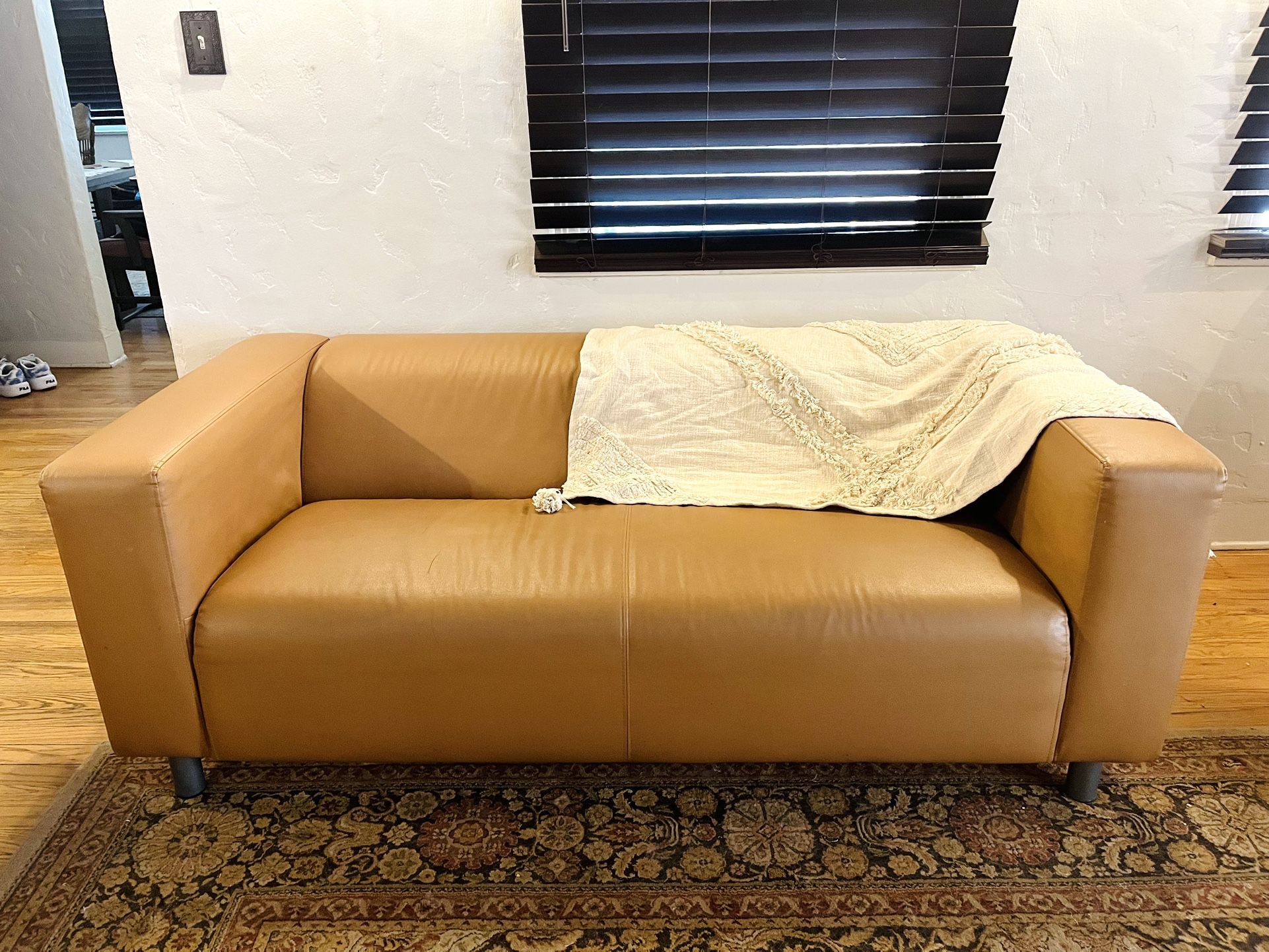 IKEA Klippan Faux Leather Sofa Couch for Sale in Riverside CA OfferUp