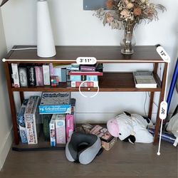 Wooden bookshelf / console