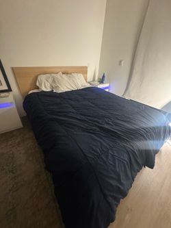 Bed and ikea bed frame queen