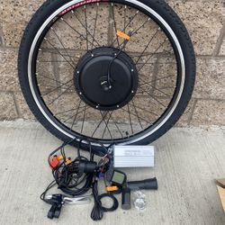 Brand new 26” electric front bicycle wheel kit 48v 1000watts for $180