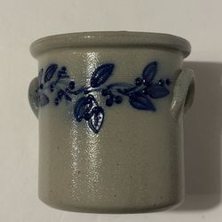 Salmon Falls Stoneware Pottery 1998 Small Crock