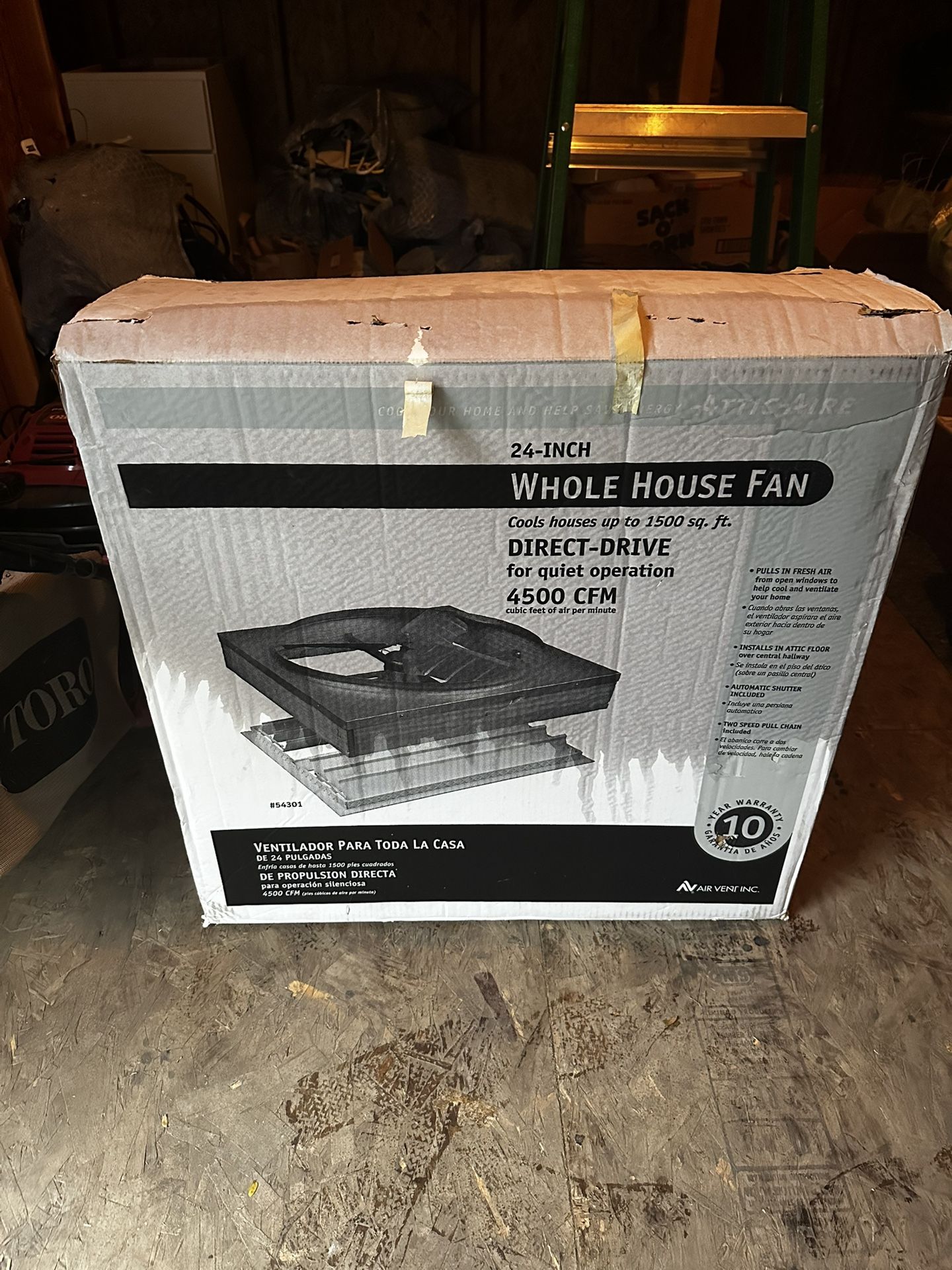 24-Inch Whole House Fan