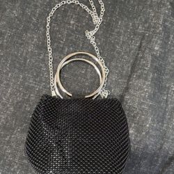 Jessica McClintock Womens Gwen Ball Mesh Ring Wristlet Pouch Clutch