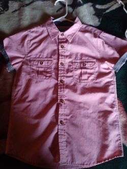 Nice boys collar shirt 👕 pink/reddish