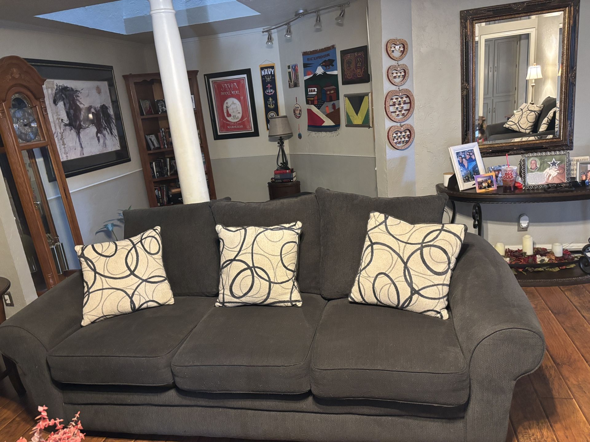 Living Room Sofa, Love Seat, Chair And Ottoman