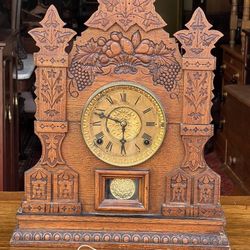 Nice Antique Victorian Gingerbread Clock