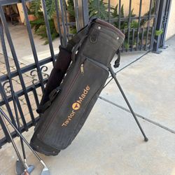 Kids Taylor Made Golf Bag and clubs
