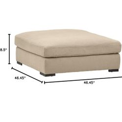 Stone & Bean Down Filled Oversized Ottoman 