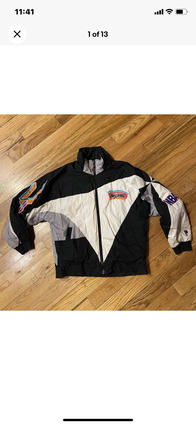 Size Small Vintage 90s San Antonio Spurs Pro Player Jacket By Daniel Young