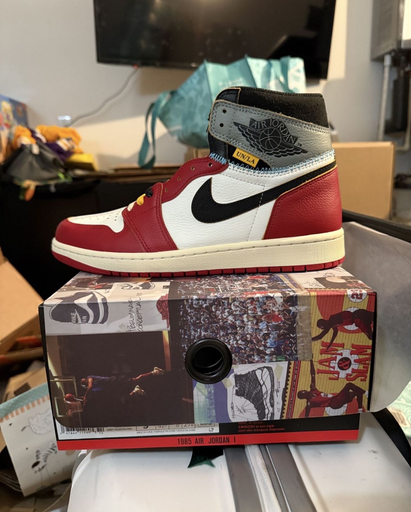 Brand New Nike Air Jordan 1 High Union LA Chicago Shadow Size 9