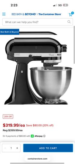 Kitchen aid mixer