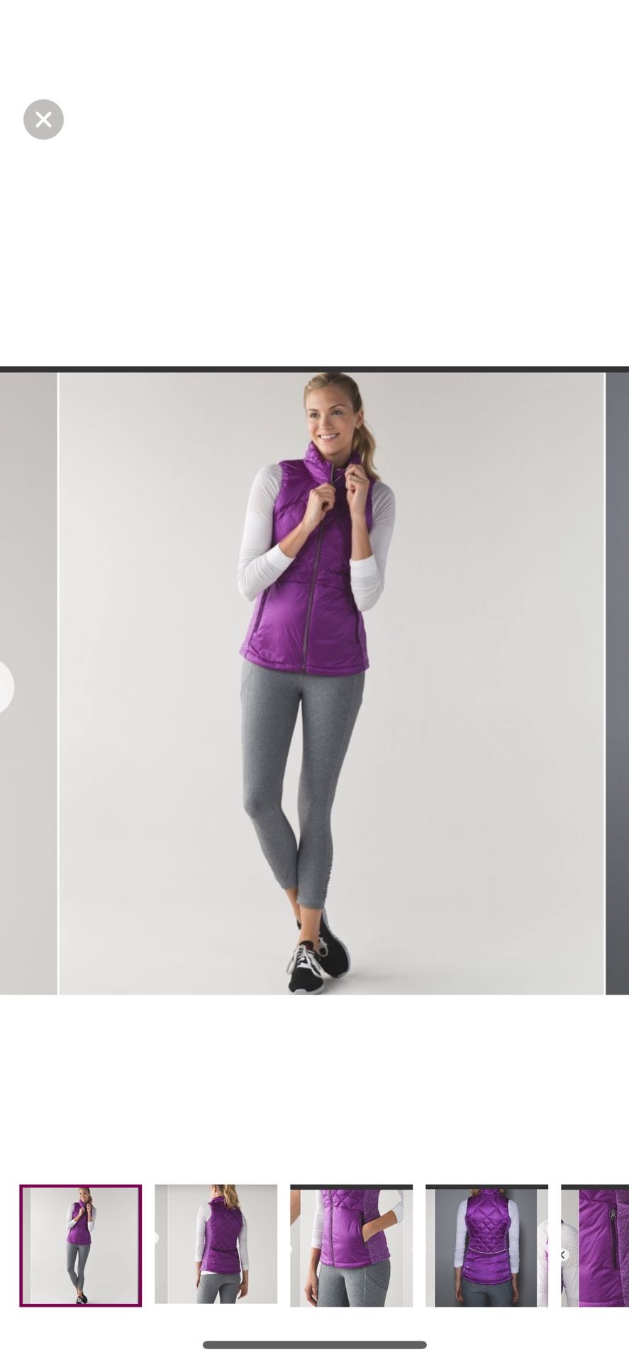 Lululemon down For A Run Vest Tender Violet 4