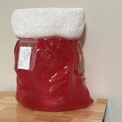 Winter Lane Santa Bag of Toys Lights Up Decor