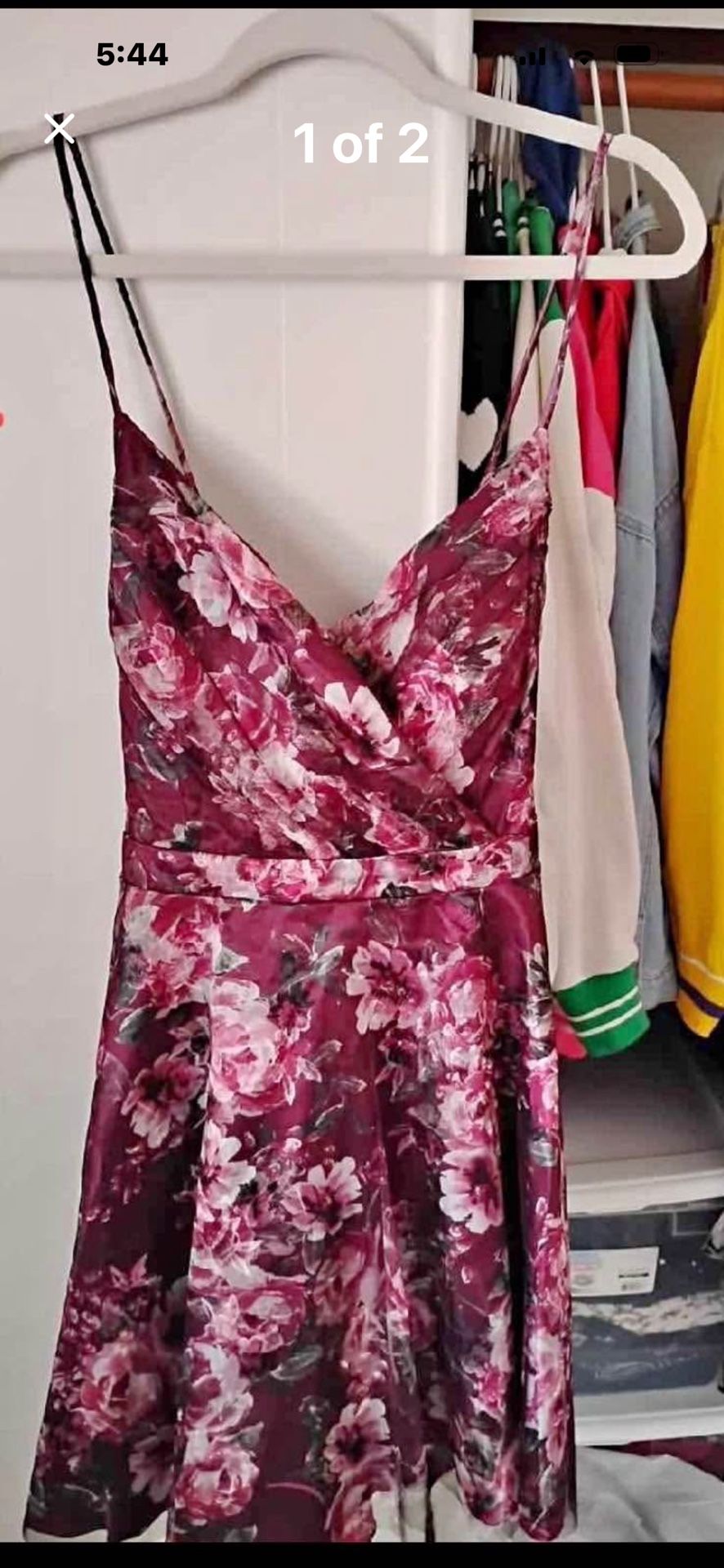 Burgundy Party Dress