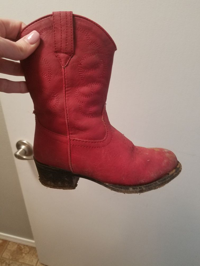 Girls cowboy boots size 11