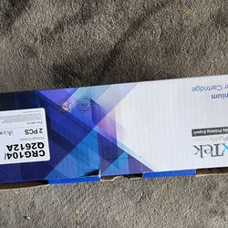 LxTek Premium Toner Cartrige CRG104/Q2612A  2pcs Black