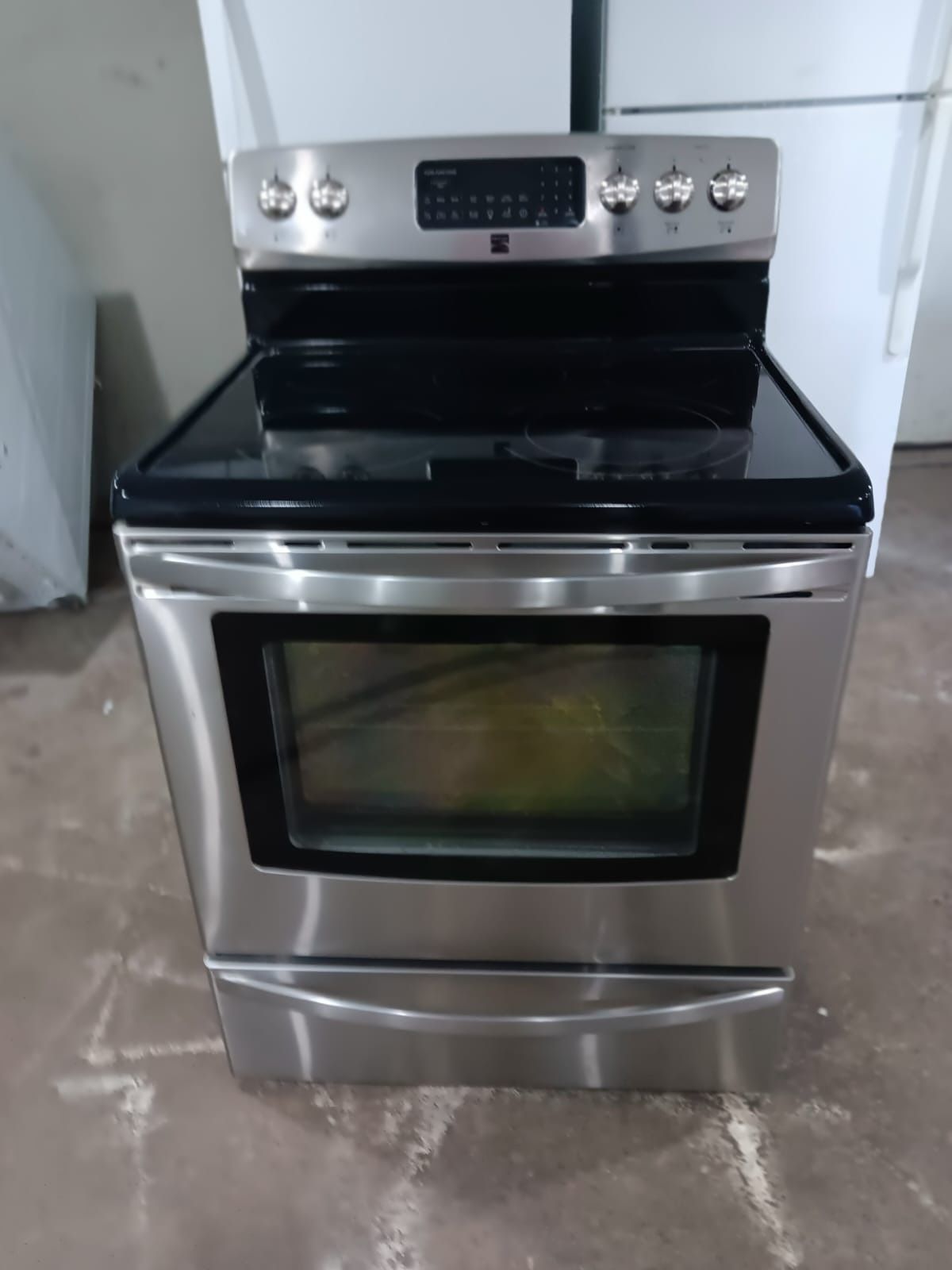Kenmore stove electric stainless steel