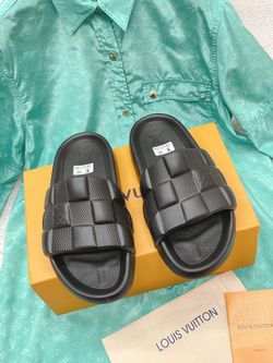 LV Men’s Slides With Box 2026 New