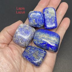 Lapis Lazuli Genuine Polished Stones (5pcs) from Afghanistan 160g Total