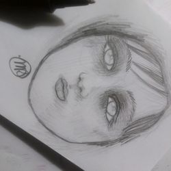 GIRL PORTRAIT HAND DRAWN ORIGINAL ART