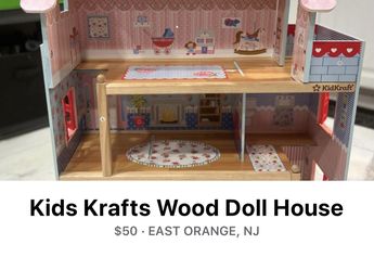 Kids Krafts Wood Doll House 