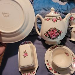 Garden Of Roses Santa Anita Ware Vintage Dishes