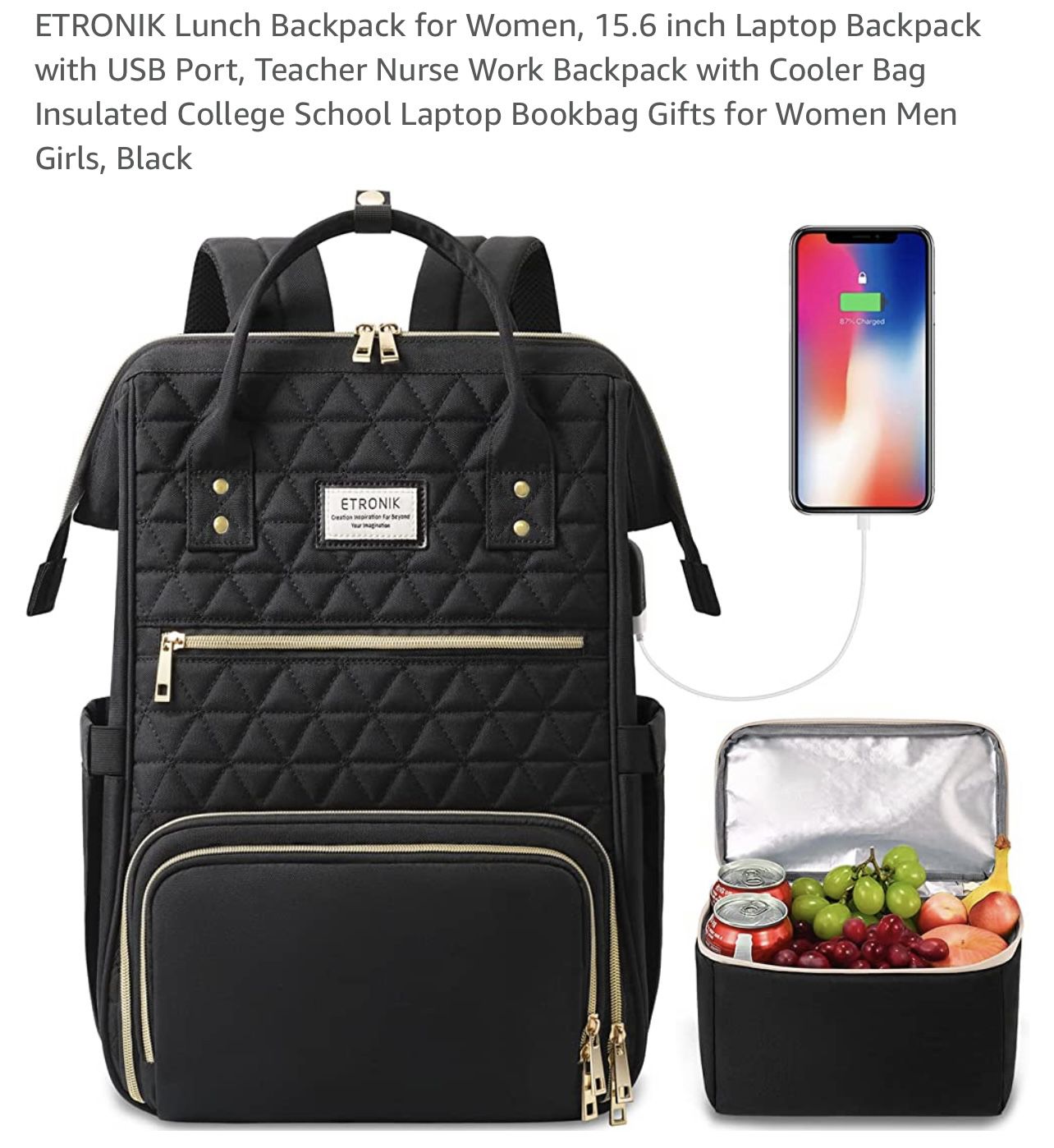 Lunch Backpack For Women