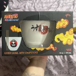 Sealed Naruto Ramen Bowl W/ chopsticks