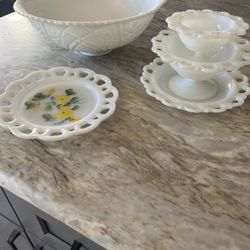 Vintage Milk Glass Lot