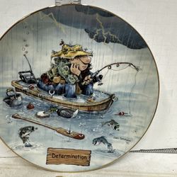 Gary Patterson The Art of Fishing "Determination" Plate #09