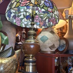 Vintage lamp, Stephanie glass of