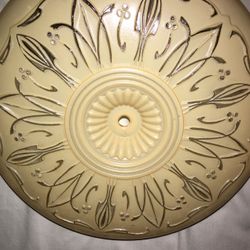 Vintage 12” Art Deco Ceiling Light Cover