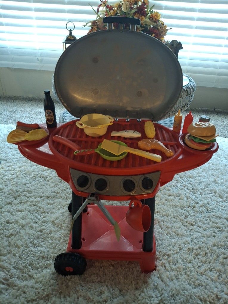 Kids Play Grill With Accessories Included