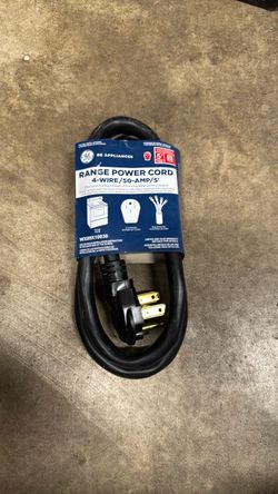 GE Appliances Range Power Cord 4-Wire 50-Amp 5ft