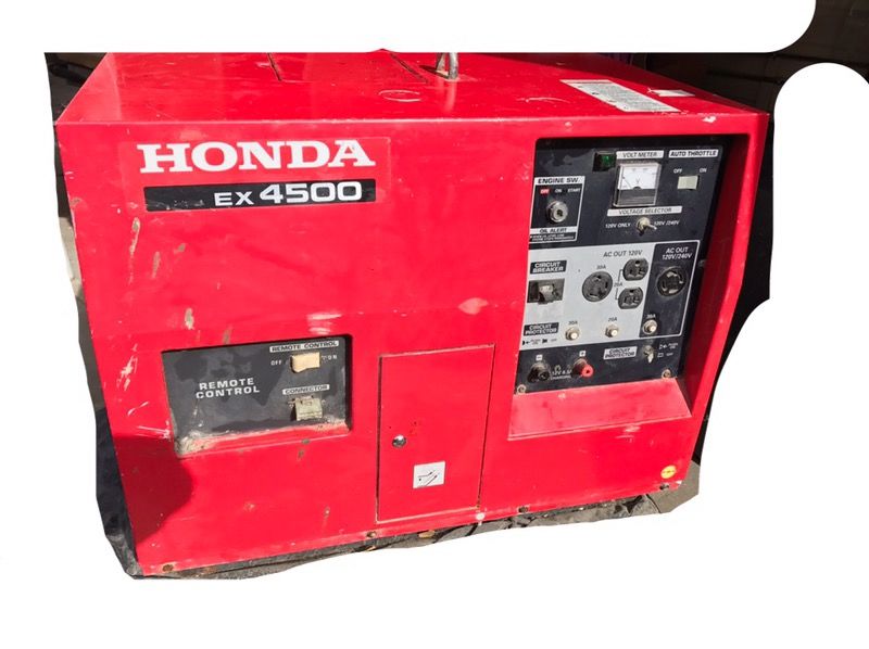 Honda EX 4500 power generator