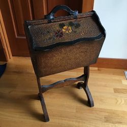 MCM or earlier Knitting Sewing Free Standing Storage Cabinet Case