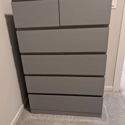 IKEA MALM Dresser Grey